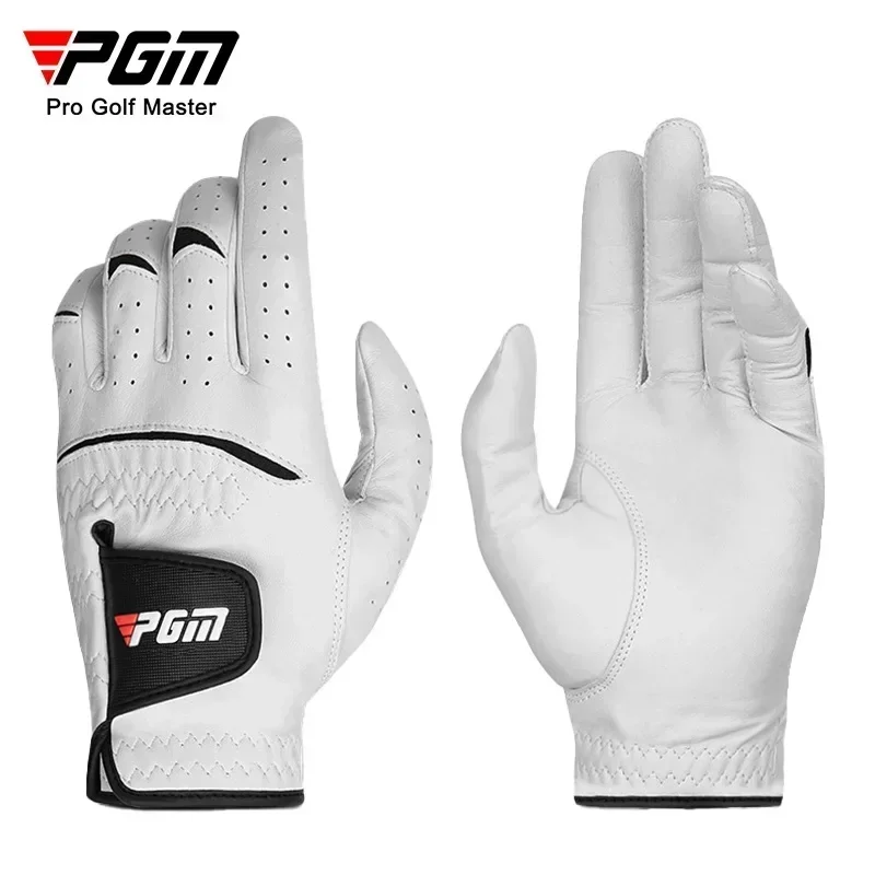 Golf Equipment Rental - PGM Men Golf Gloves Kid White