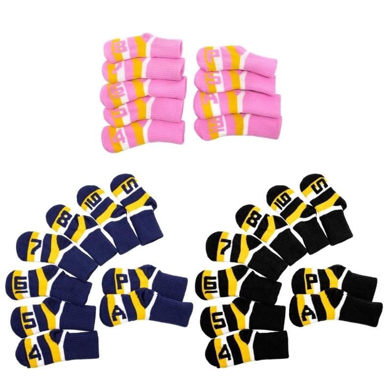   9Pcs Knitted Golf Club Headc - Golf Club Iron Set recension och pris