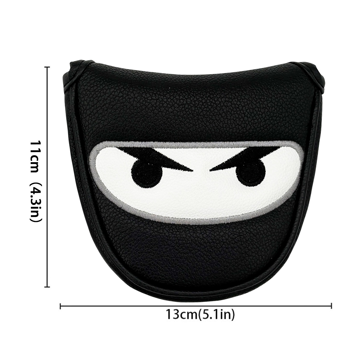 Golf Club Headcover Set Black  - Putter Mallet Blade recension och pris