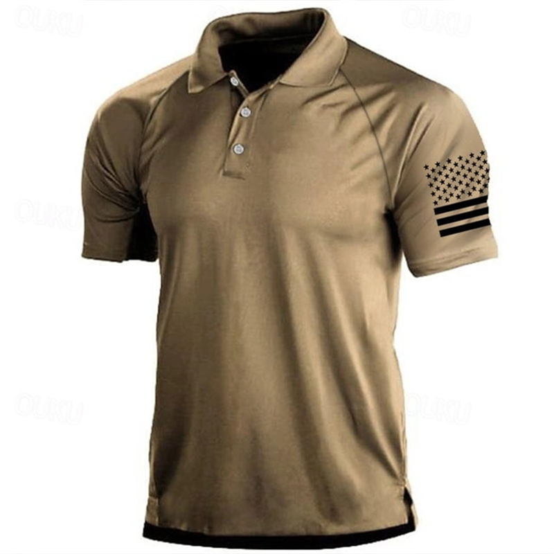 3D Print USA Flag Pattern Polo - Golf Equipment Rental recension och pris